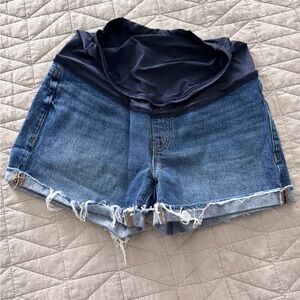 Madewell High Rise Maternity Jean Shorts